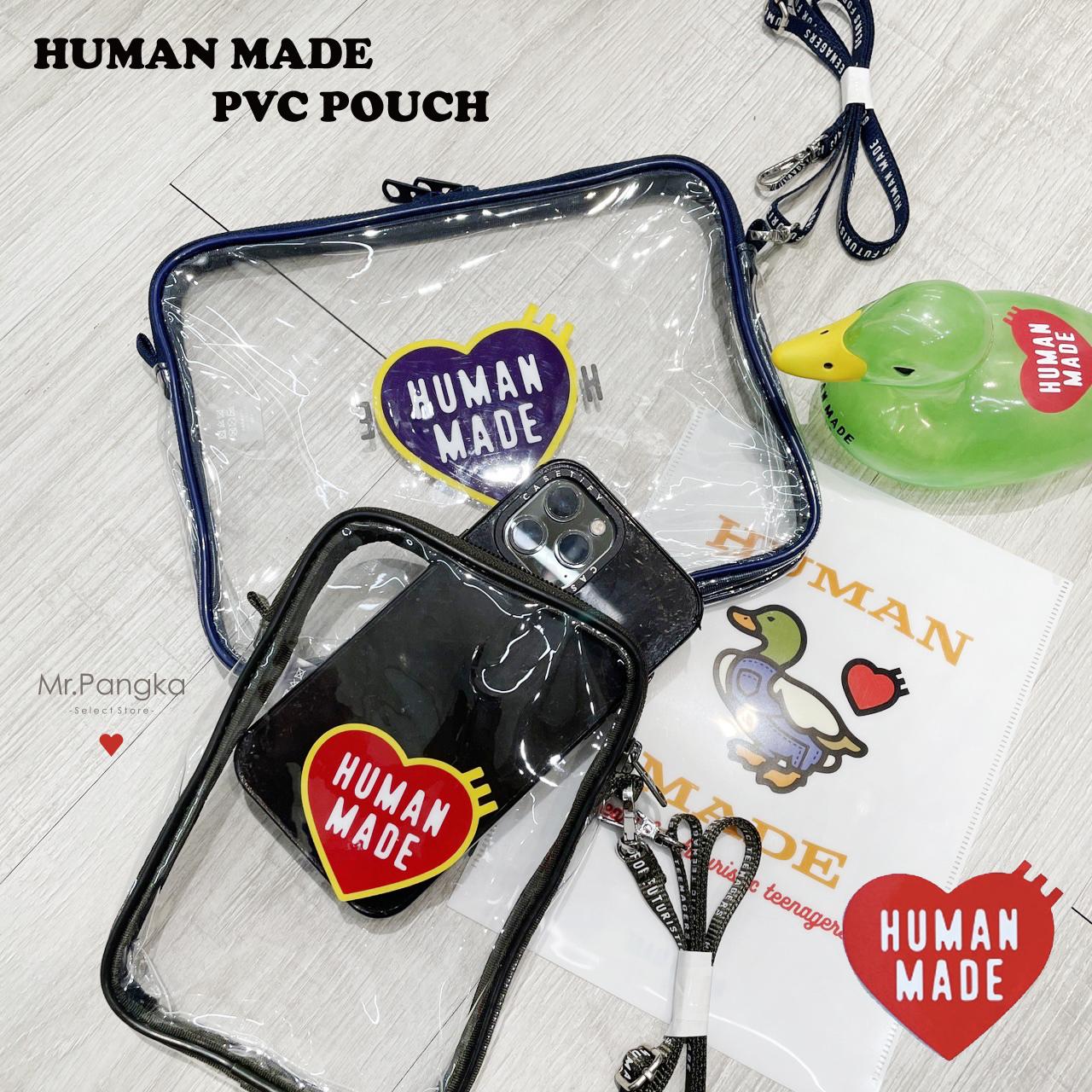 ❤️HUMAN MADE PVC POUCH 透明小包