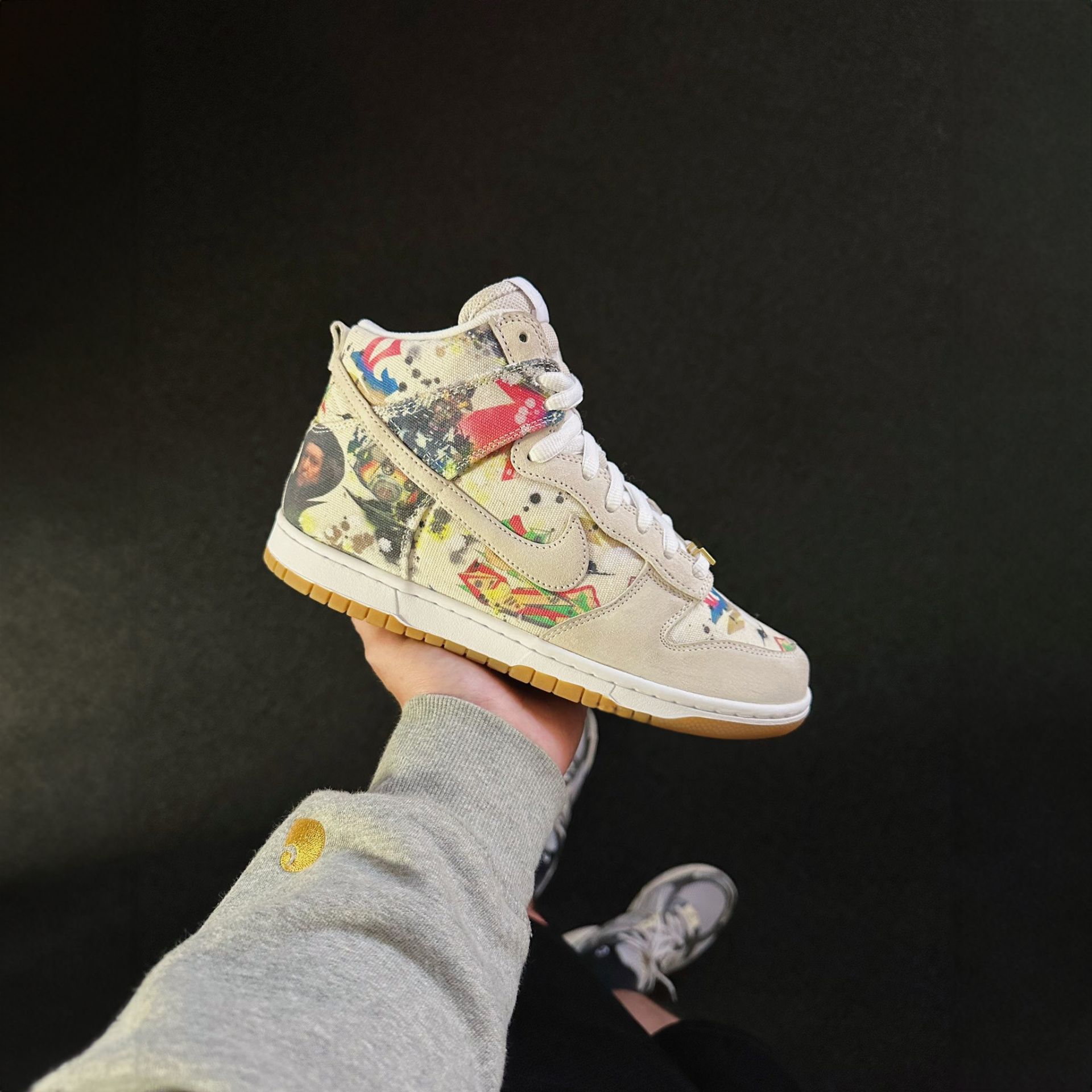 NICEDAY 預購Nike SB Dunk x Supreme Rammellzee 白聯名高筒FD8778-001