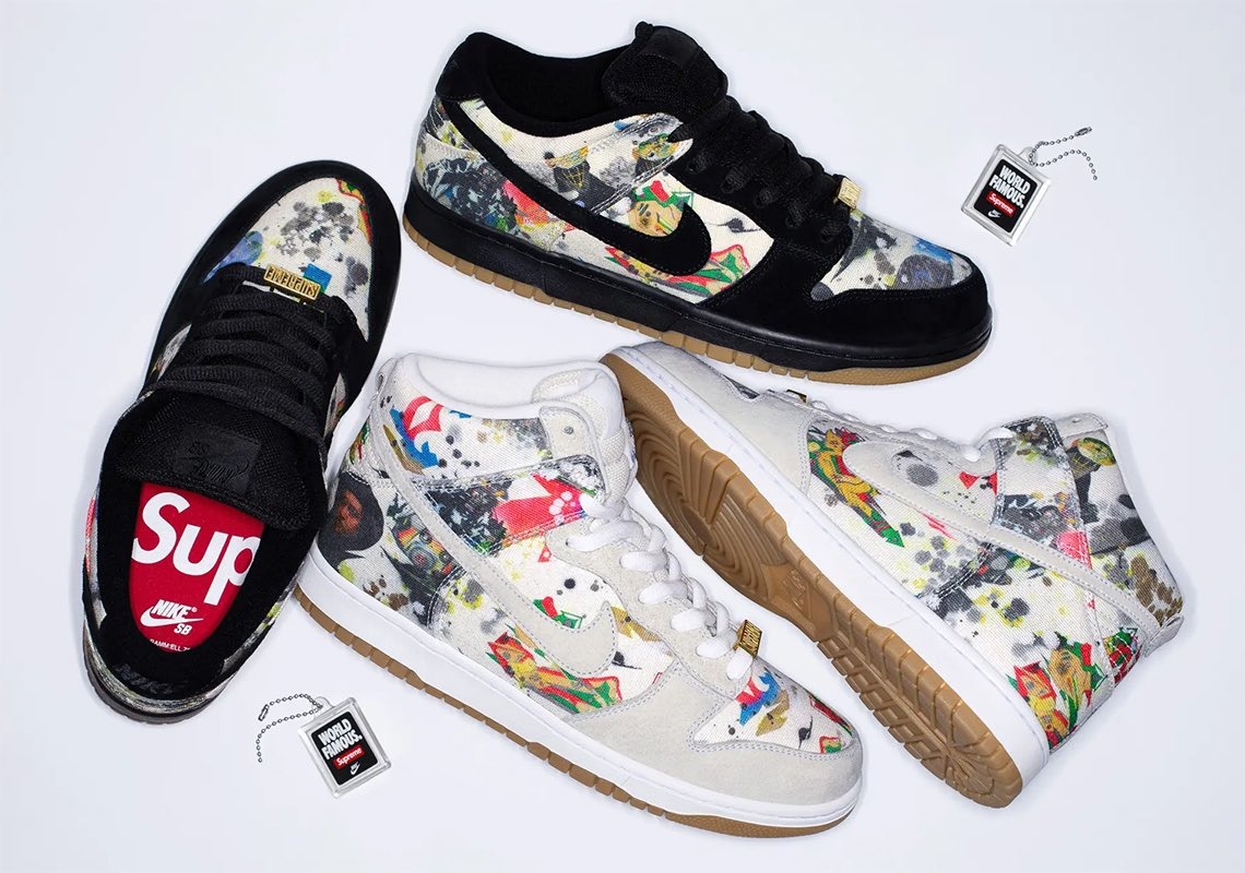 NICEDAY 預購Nike SB Dunk x Supreme Rammellzee 白聯名高筒FD8778-001