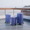 圖片 ITO PISTACHIO 2 STRIPED 數字紫 開心果行李箱登機托運抗菌