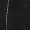 圖片 【AMI PARIS】經典愛心刺繡LOGO 黑色 尼龍 棒球外套 飛行外套