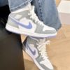 圖片 NIKE AIR JORDAN 1 MID 女生尺寸 白灰 冰藍 小DIOR AJ1 BQ6472-105