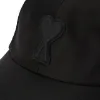 圖片 【AMI PARIS】經典愛心LOGO 黑色 尼龍 棒球帽 透氣 帽子