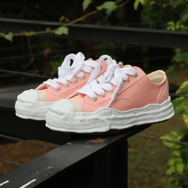 MIHARA YASUHIRO HANK OG Sole Canvas Low top PINK A05FW702