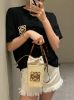 圖片 LOEWE  小牛皮草編包