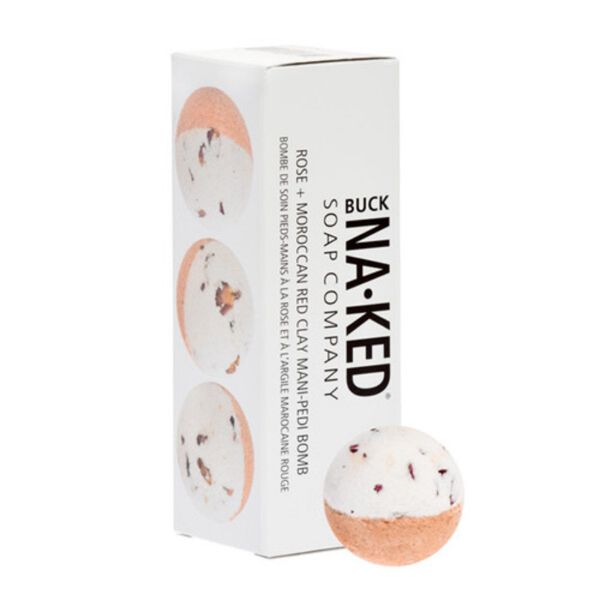 圖片 Buck Naked Soap 加拿大沐浴品牌 天然 玫瑰和香精油泡澡球-140g