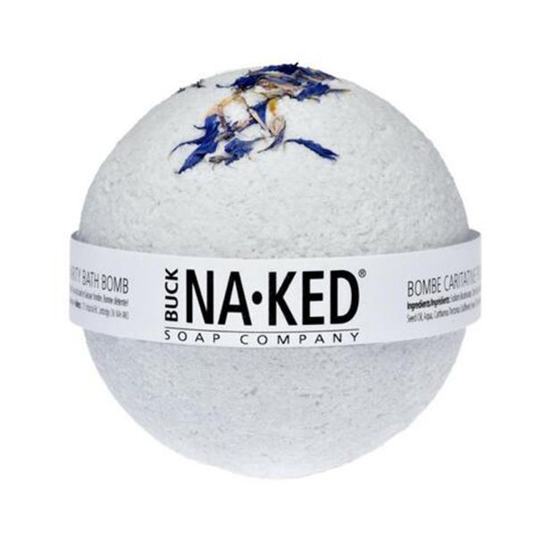 圖片 Buck Naked Soap 加拿大沐浴品牌 天然 靛藍泡澡球-200g