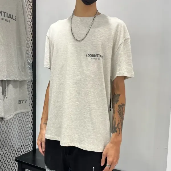 Fear of God Essentials T-Shirt Light Heather Oatmeal