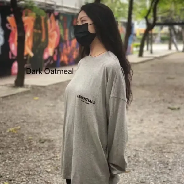 Fear of God Essentials Long-Sleeve Tee SS22 "Dark Oatmeal"