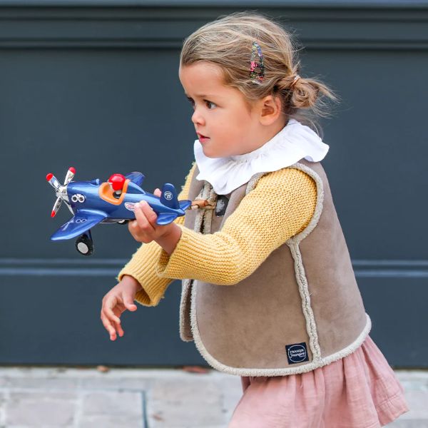 圖片  法國Baghera 精緻玩具小飛機-寶藍