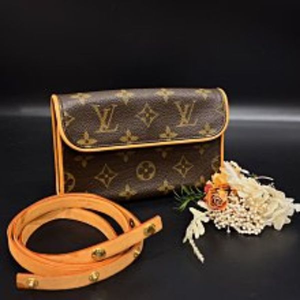 【哈極品】美品《Louis Vuitton LV老花字紋 櫃姐包/腰包/手拿包/斜背包/信封包》