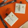 圖片 Hermes Mini pop h  白玫瑰金耳針 