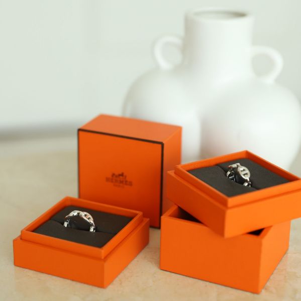 圖片 Hermes 豬鼻銀戒指/尺寸：51