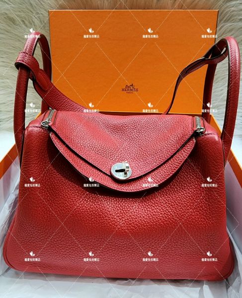 圖片 Hermes lindy 30 Q5 國旗紅 銀釦   