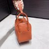 圖片 Hermès Mini Lindy 南瓜棕金釦