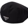 圖片 PRADA 男款 尼龍銀三角牌貝雷帽 黑色 2HC224 /2DMIF0002