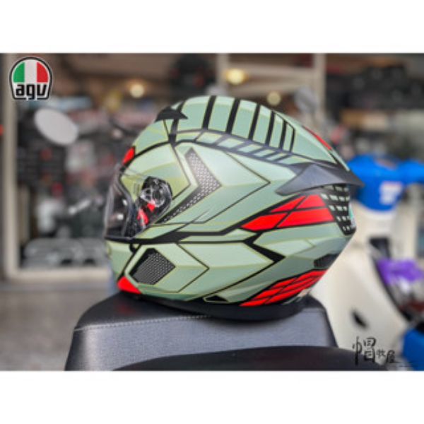 圖片 【帽牧屋】義大利 AGV K3 DECEPI 安全帽 全新改款 限量 雙D扣 藍牙耳機預留孔 消黑綠紅 全罩