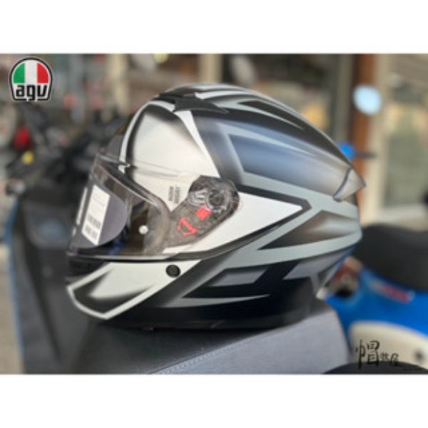 圖片 【帽牧屋】義大利 AGV K3 Compound 安全帽 全新改款  限量 雙D扣 藍牙耳機預留孔  消光黑灰  全罩
