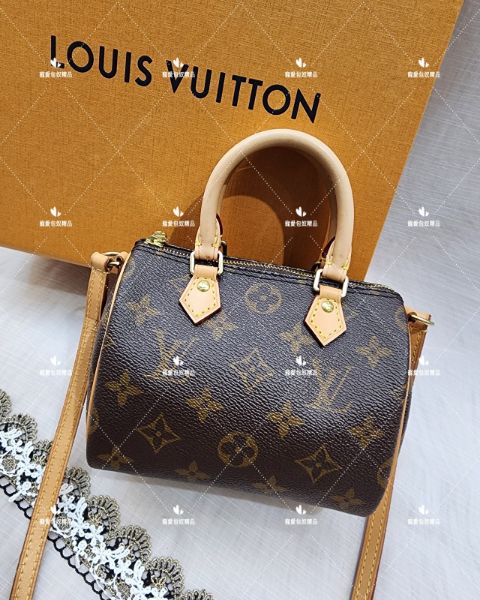 圖片 LV M61252 舊款 nano speedy 老花 mini 波士頓包