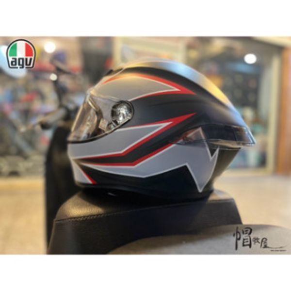 圖片 【帽牧屋】義大利  AGV K6S  Flash 亞洲版 安全帽 全新改款 限量 雙D扣  消黑灰紅 全罩