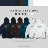 圖片 NICEDAY 代購 Nautica FW 23 日本限定 字體 厚磅 帽T 六色 海軍藍 碳黑 咖啡 湖水綠 灰白 米白 男女同款