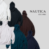 圖片 NICEDAY 代購 Nautica FW 23 日本限定 字體 厚磅 帽T 六色 海軍藍 碳黑 咖啡 湖水綠 灰白 米白 男女同款