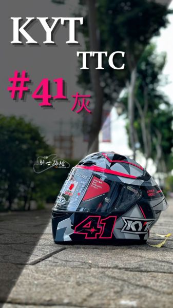 圖片 KYT TT-COURSE #41 大E 全罩 安全帽 彩繪 排扣 TTC 選手彩繪