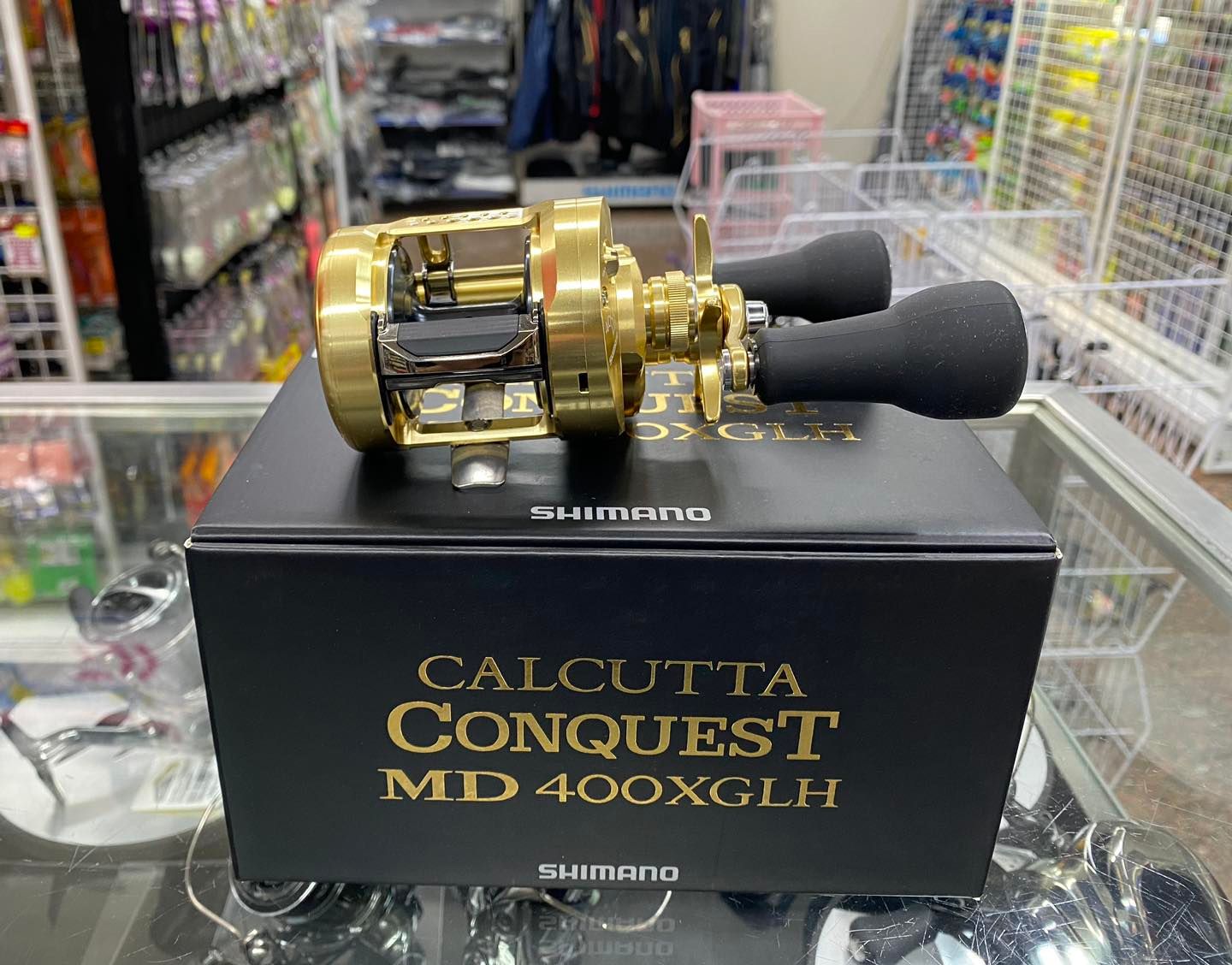 Shimano Calcutta Conquest MD 23 - Mulinello Da Pesca Baitcasting Import Giappone, Rapporto 7.5:1, Max Drag 8kg