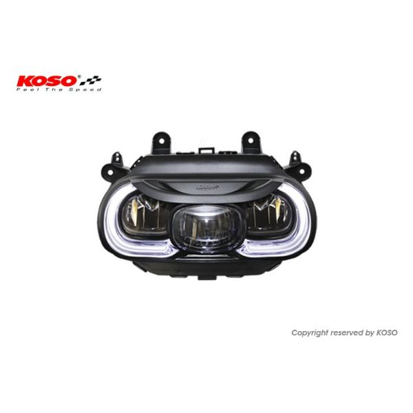 圖片 KOSO GOGORO2 夜巡者 CYBER RACER LED大燈 GOGORO2專用 更廣