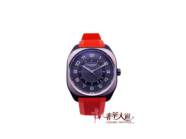 圖片 ＊奢華大道國際精品＊【W0585】HermèsH08系列DLC/鈦金屬機械腕錶 39MM SP1.741a