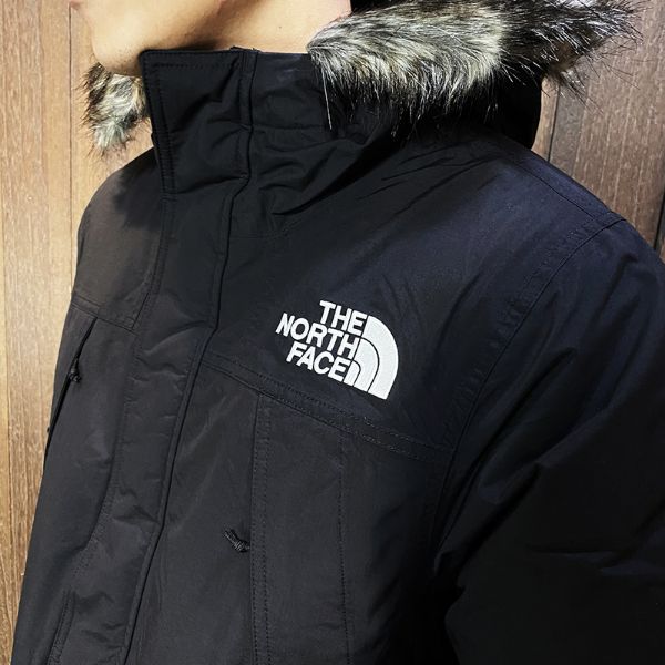 圖片 美國百分百【全新真品】THE NORTH FACE 羽絨外套 連帽 男款 TNF 保暖 防寒 logo 黑色 CH33