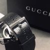 圖片 美國百分百【全新真品】GUCCI 古馳 G-Timeless 時尚浮雕蜜蜂腕錶 手錶 皮錶帶 38mm 黑色 BC52