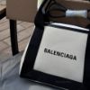 圖片 Balenciaga Cabas經典款黑白帆布托特包XS