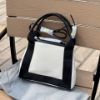 圖片 Balenciaga Cabas經典款黑白帆布托特包XS