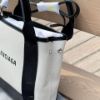 圖片 Balenciaga Cabas經典款黑白帆布托特包XS