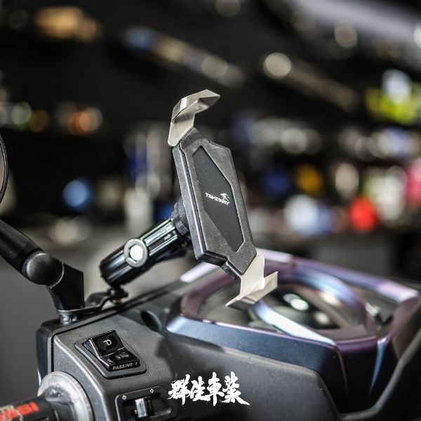 圖片 現貨供應❗【黑隼Z手機座】新版黑隼手機架 鋁合金機車手機座 手機夾手機架 --逆磁浮減震--