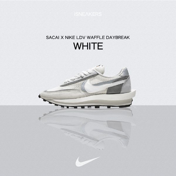 iSNEAKERS 調貨 Sacai x Nike LDV Waffle Daybreak "White" 白灰 BV0073-100