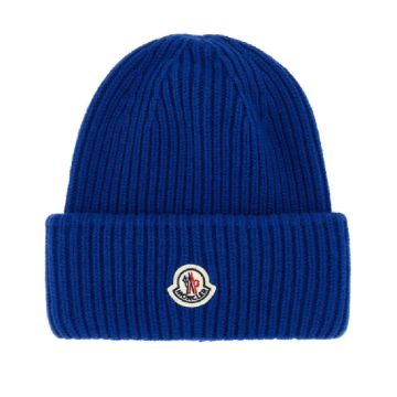 蓝色的Logo渔夫帽- Moncler