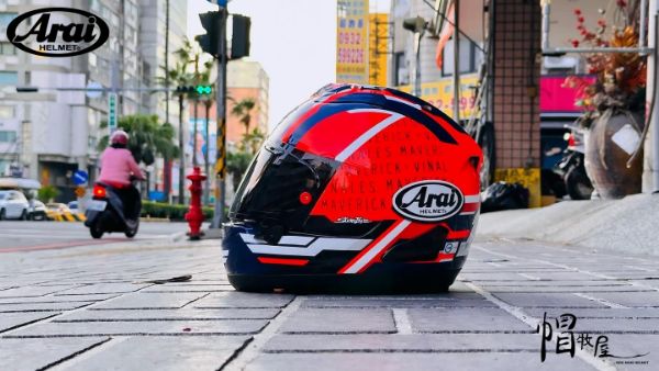 圖片 【帽牧屋 】日本 RX-7X  MAVERICK GP5 小牛 彩繪  安全帽  頂級款   雙D扣  內襯可拆  抗噪  全罩