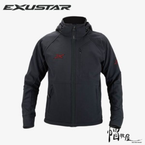 圖片 【帽牧屋】Exustar E-MJ510 休閒夾克 休閒防摔衣 防摔衣 軟式護具 防風 防潑水 護具 黑紅
