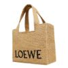 圖片 LOEWE 羅威 Medium Font 中號 酒椰纖維 字體 手提包 托特包 肩背包 自然色 多色