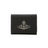 圖片 Vivienne Westwood 女款 品牌LOGO 按扣三折短夾含零錢袋 黑色 51150001L001N1SIZ N402