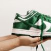 圖片 NICEDAY 代購 Nike Dunk Low Satin Green 絲綢綠 緞面 白 綠 男女尺寸 DX5931-100