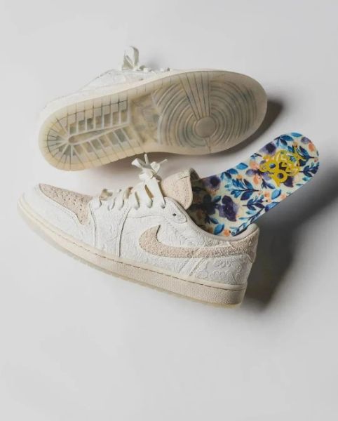 Chris Paul x Nike Air Jordan 1 Low OG Light Cream and Sail 白色 FZ0455-200