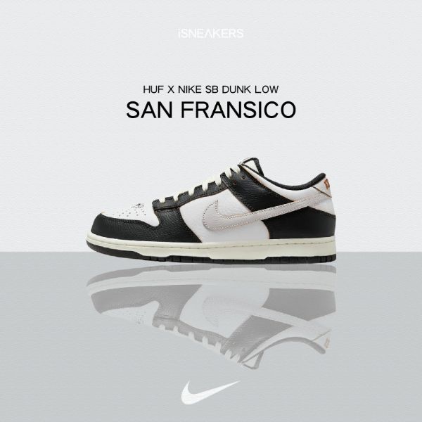 iSNEAKERS 現貨  HUF x Nike SB Dunk Low "San Francisco" 舊金山 黑白米灰 FD8775-001