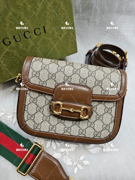 圖片 GUCCI 658574 mini 1955 翻蓋肩背/斜背包 馬鞍包