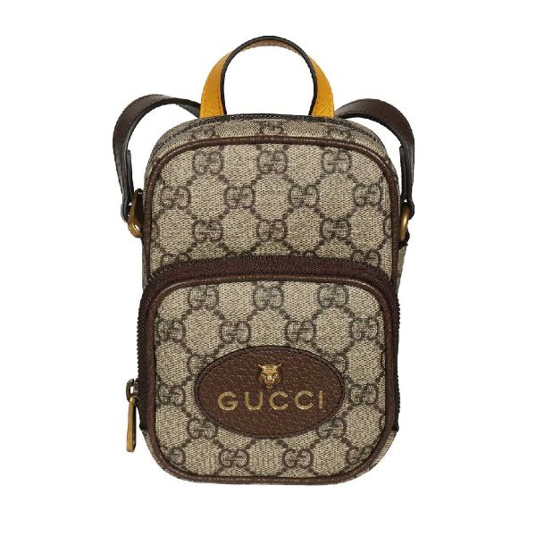 圖片 Gucci 古馳 經典Neo Vintage系列 Supreme 迷你帆布手提/斜背包 米色 658556K9GOT 8861