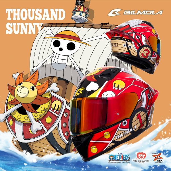 圖片 【帽牧屋】BILMOLA X 海賊王  ONE PIECE 全罩安全帽 限量聯名 航海王 贈鏡片 千陽號