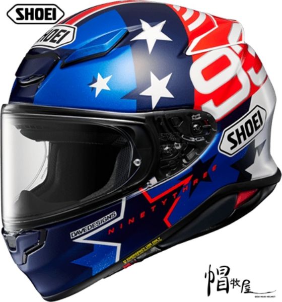 圖片 【帽牧屋 】SHOEI Z-8 MARQUEZ AMERICAN SPIRIT 安全帽 輕量 頂級 雙D扣 全罩 Z8