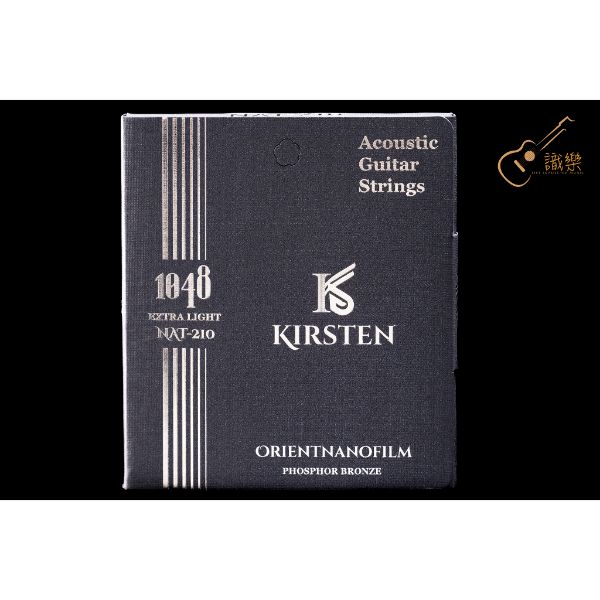 圖片 『識樂音樂工作室』KIRSTEN NAT-210 NAT-211 NAT-212 美國芯 薄膜 包覆弦 磷青銅 木吉他弦